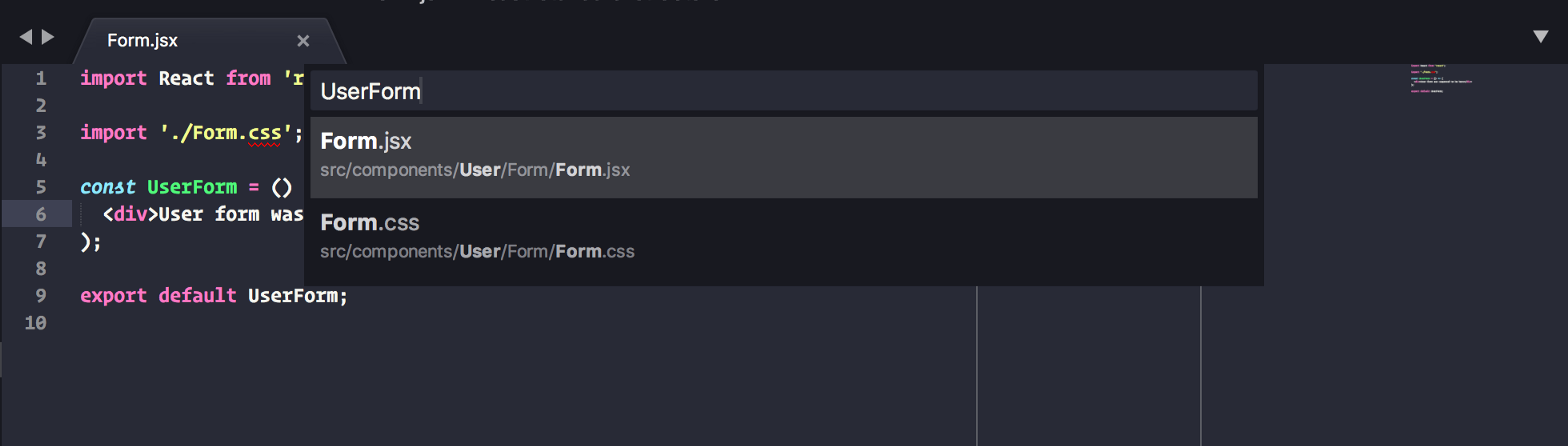 fuzzy search on sublime